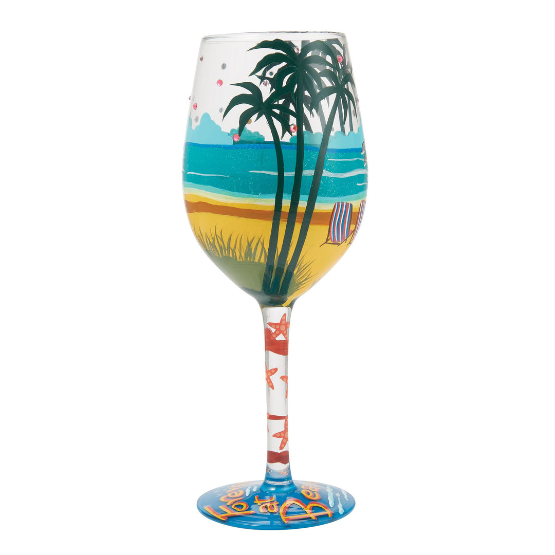 Forever at the Beach Wine Glass Designs by Lolita