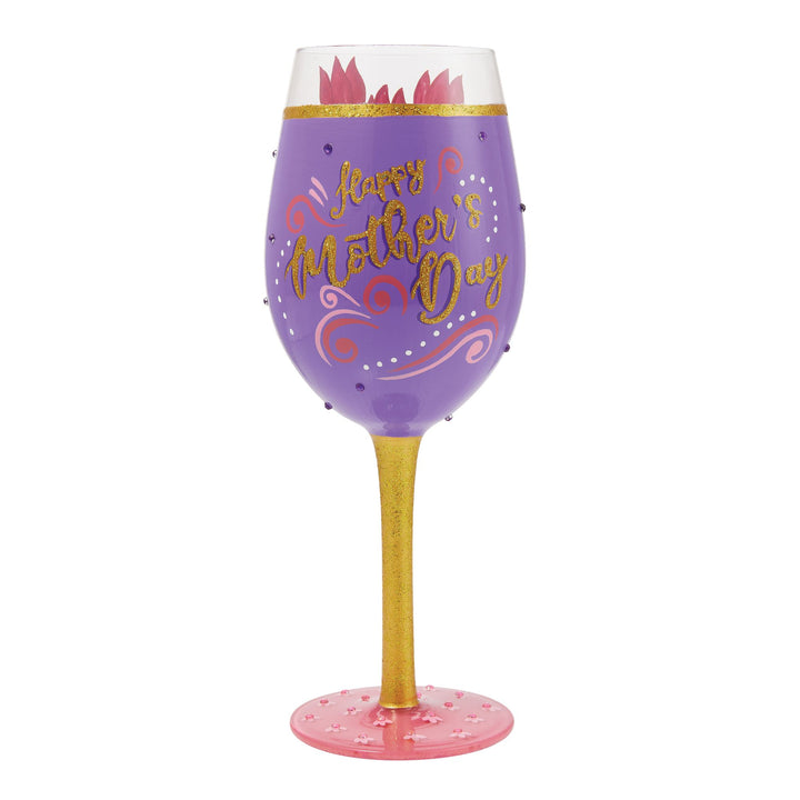 Mother's Day Wrapped Up Wine Glass Designs by Lolita