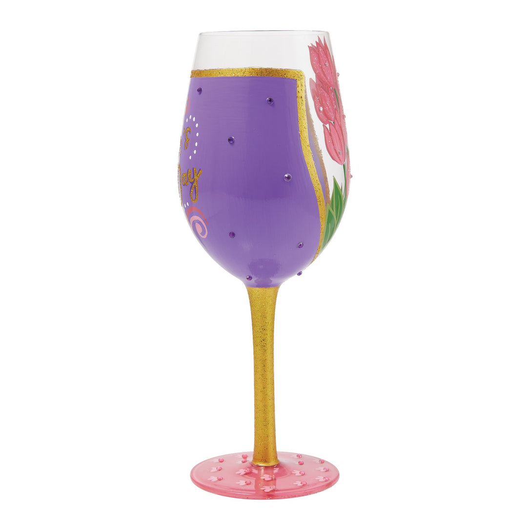 Mother's Day Wrapped Up Wine Glass Designs by Lolita