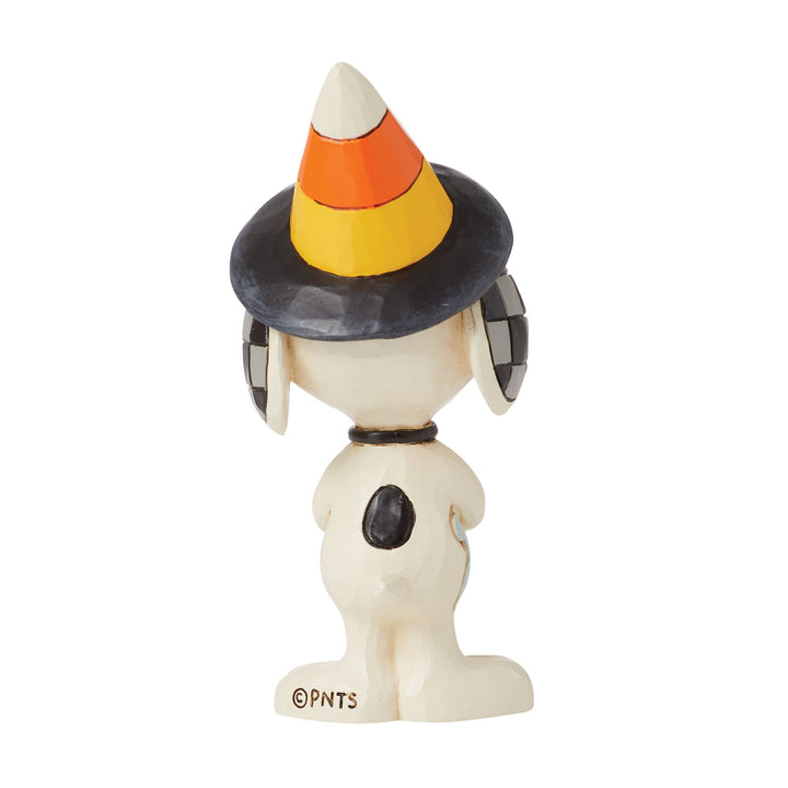 Snoopy with Candy Corn Hat Mini Figurine - Peanuts by Jim Shore