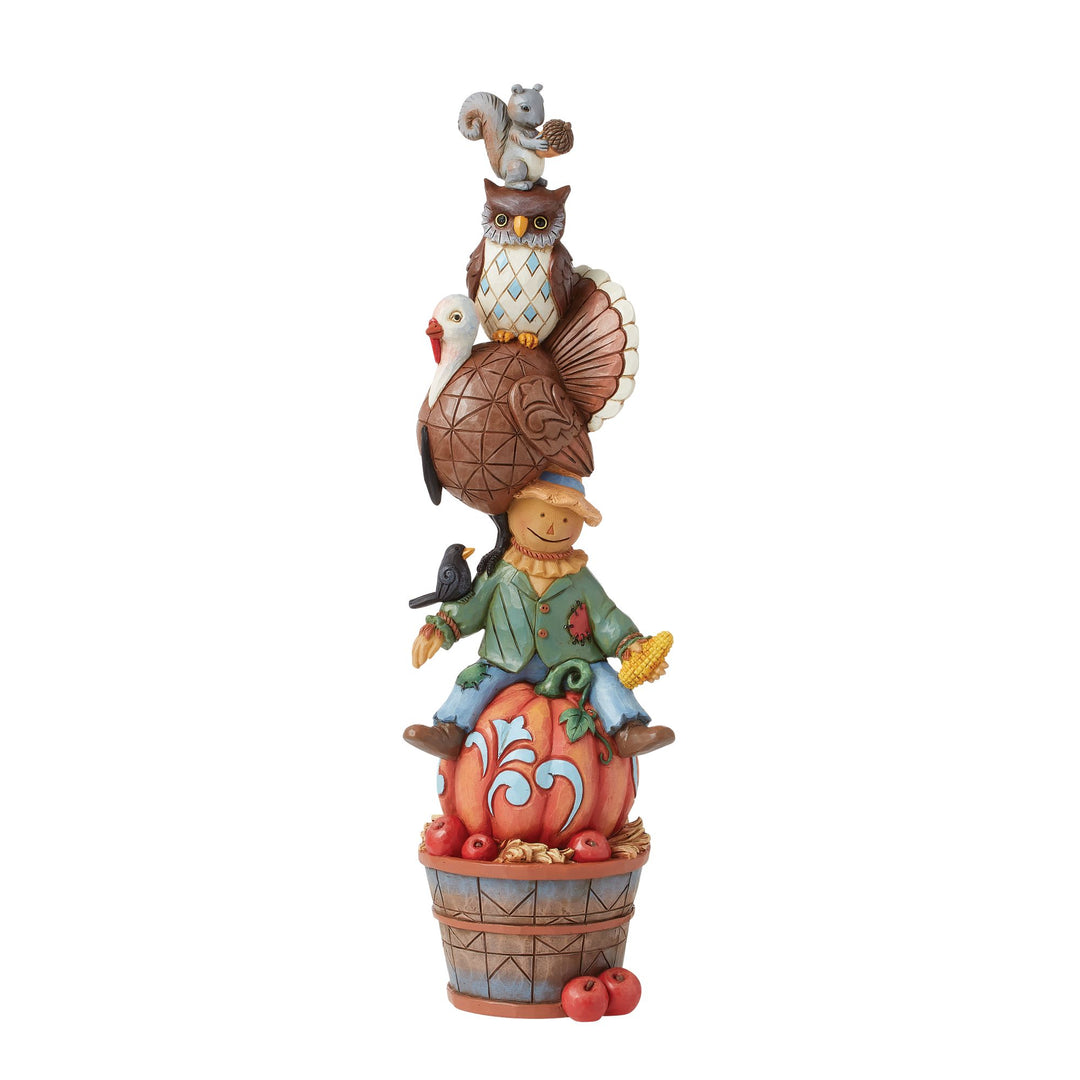 Festive Fall Friends (Harvest Critter Stack) - Heartwood Creek by Jim Shore