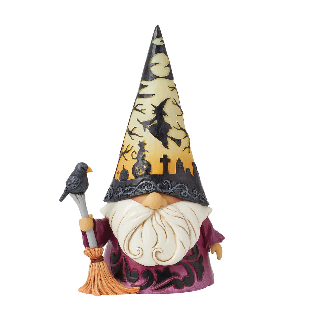 Spooktacular Night (LED Gnome Wizard) - Heartwood Creek by Jim Shore