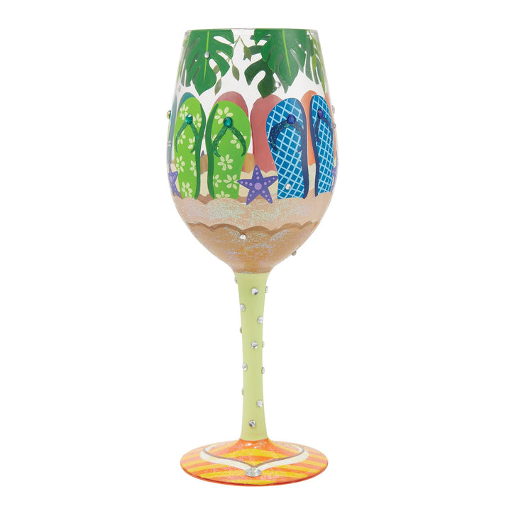 Stuck in the Sand Wine Glass Designs by Lolita