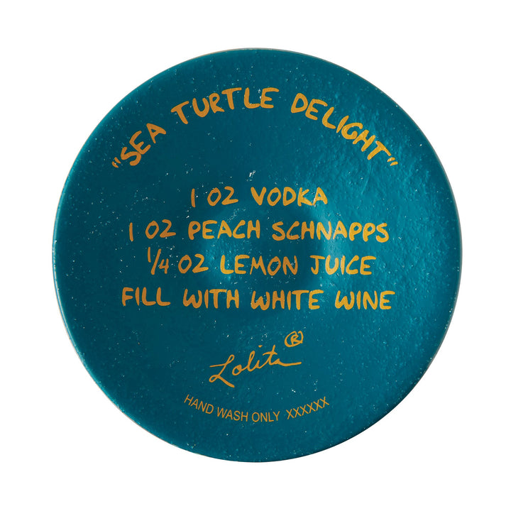 Sea Turtle Delight Wine Glass Designs by Lolita