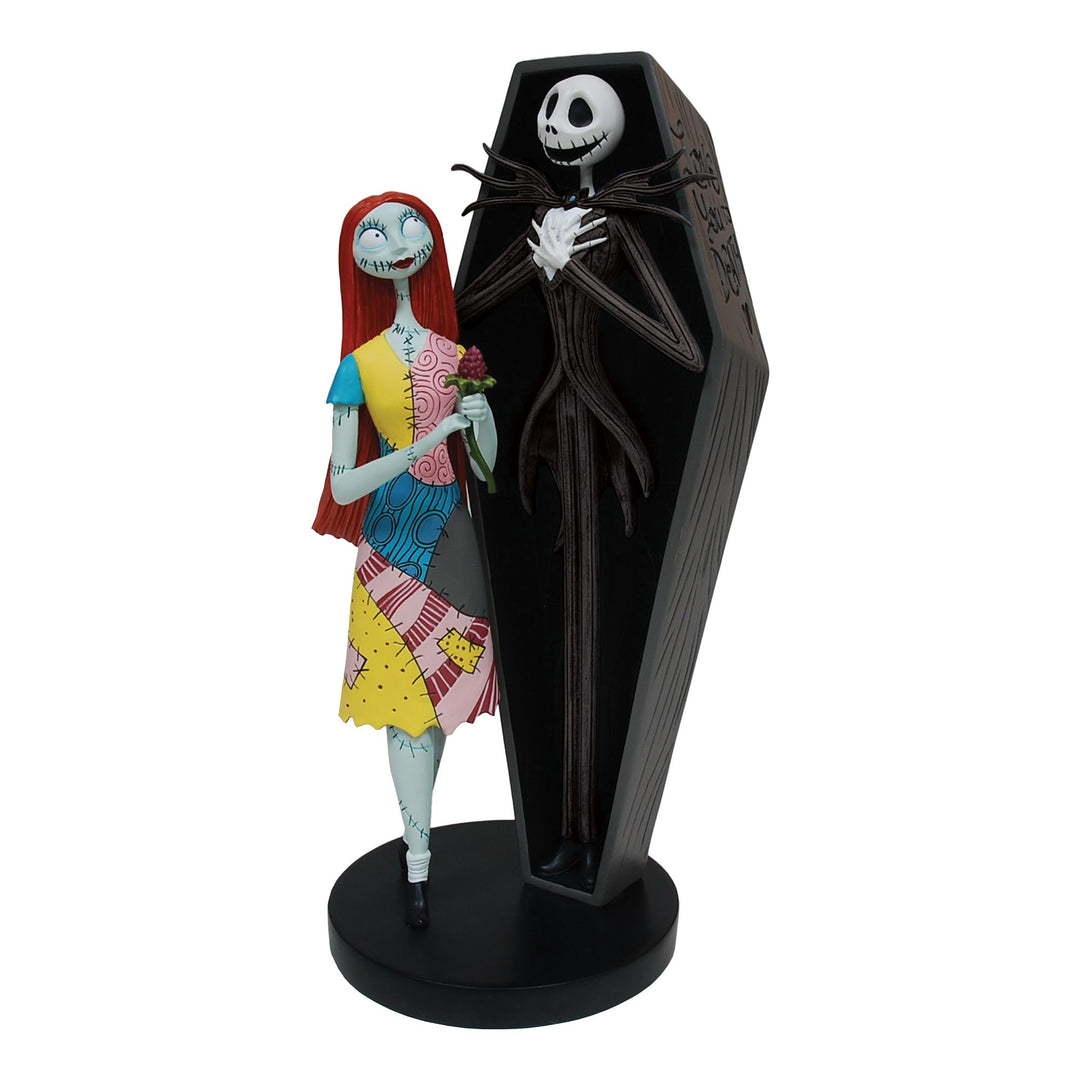 Jack and Sally Coffin Figurine by Disney Showcase