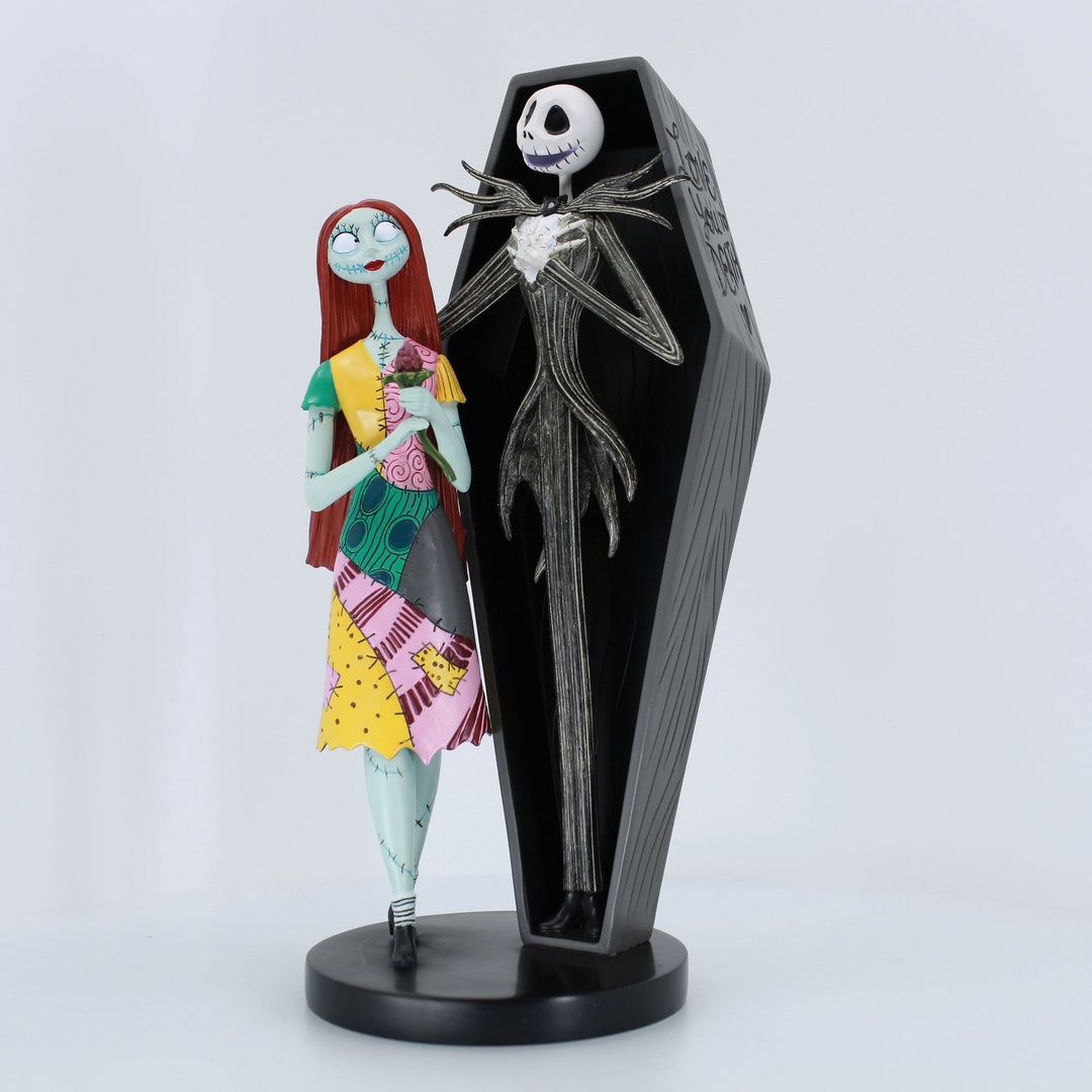 Jack and Sally Coffin Figurine by Disney Showcase