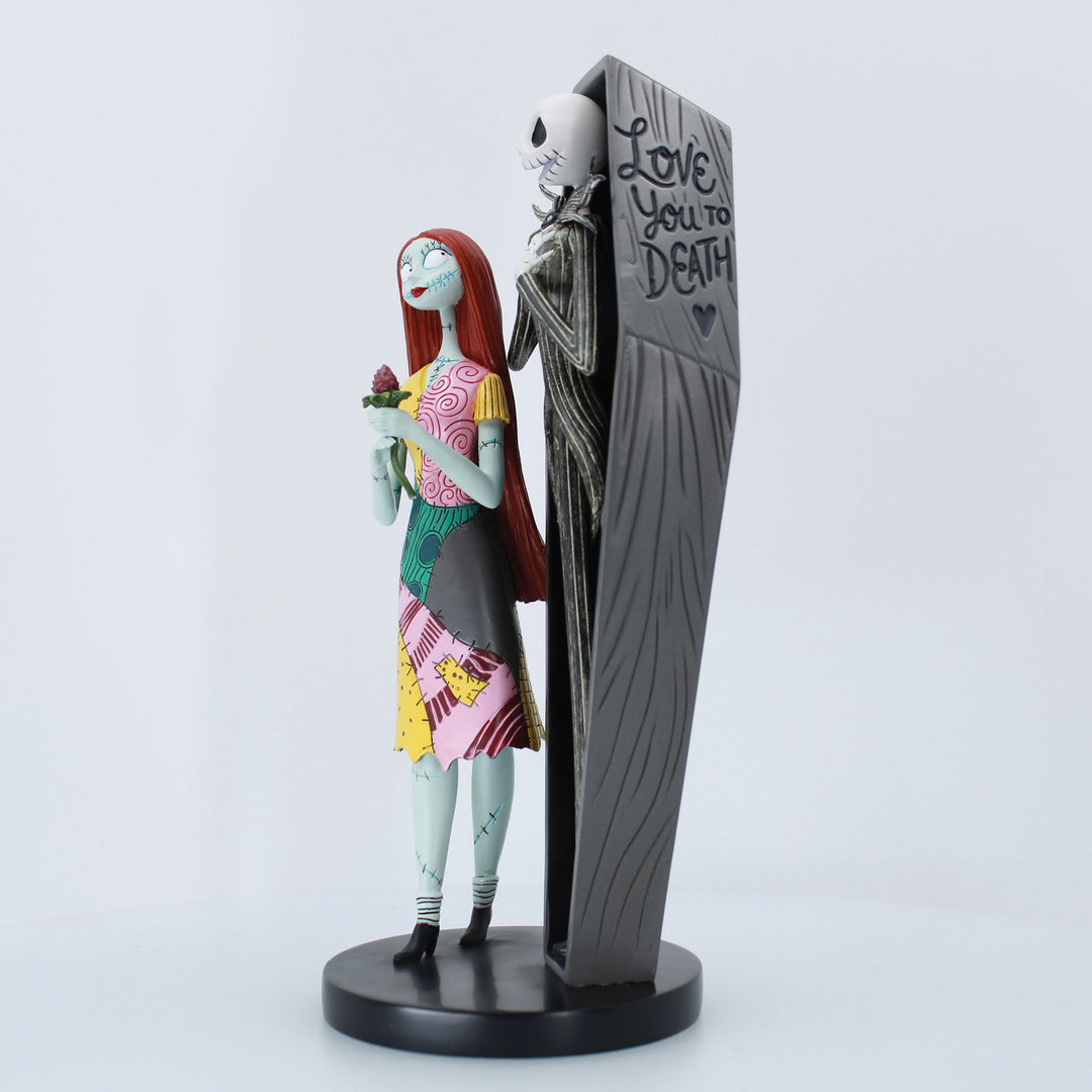 Jack and Sally Coffin Figurine by Disney Showcase