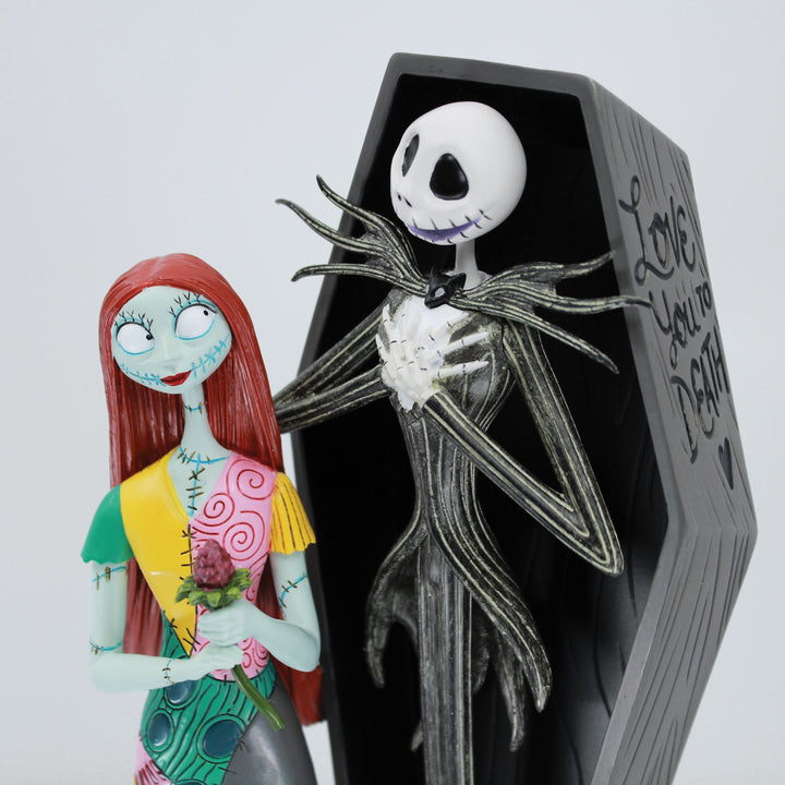 Jack and Sally Coffin Figurine by Disney Showcase