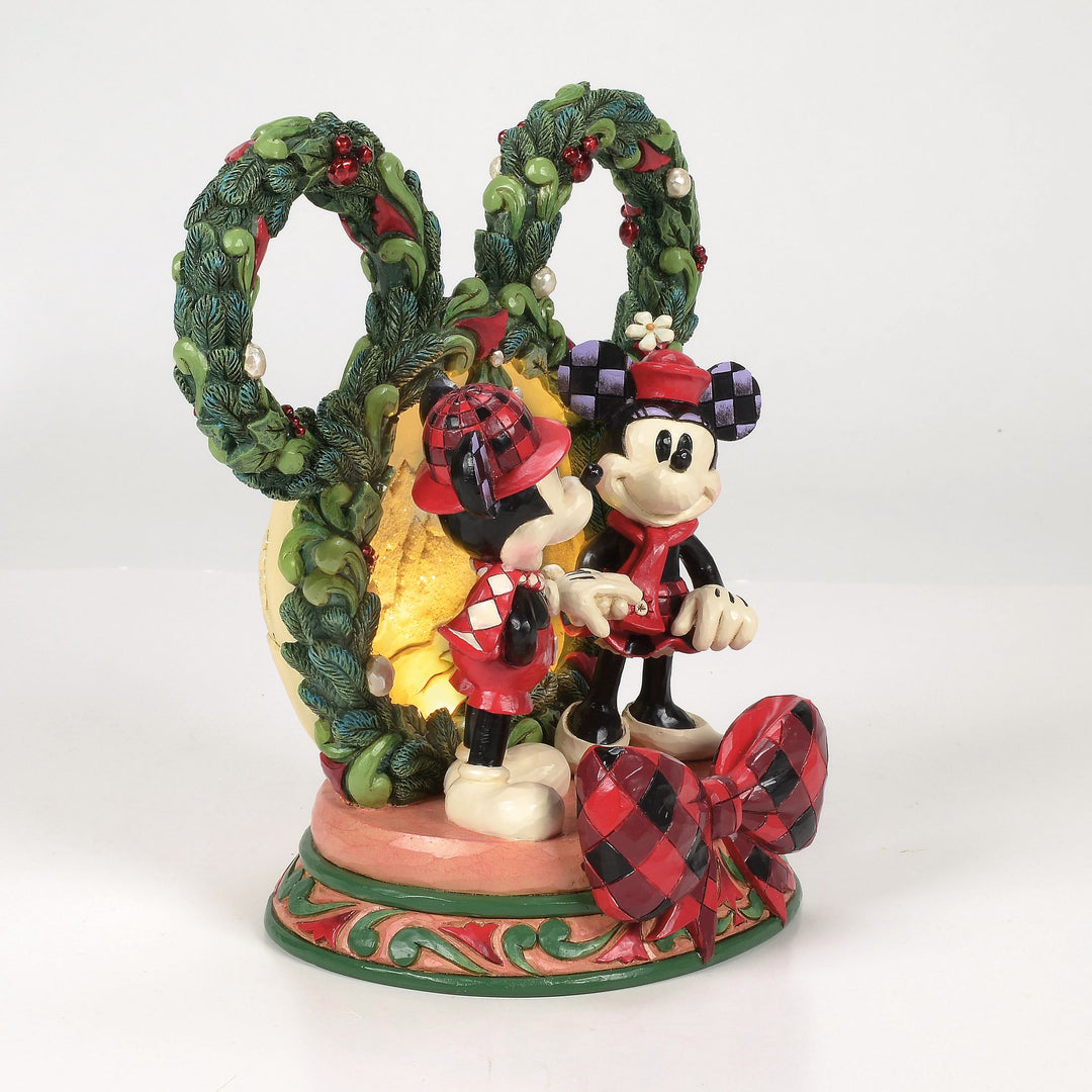 Magical Winter Moments (Mickey & Minnie Diorama) - Disney Traditions by Jim Shore