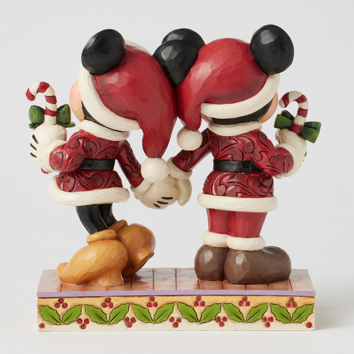 Candy Cane Christmas (Mickey & Minnie with Candy Canes) - Disney Traditions by Jim Shore