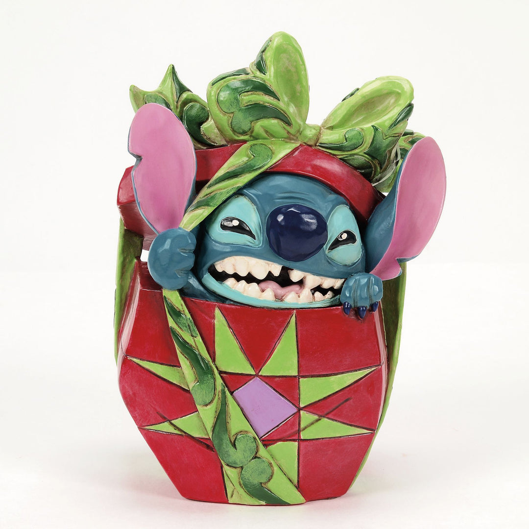 Holiday Mischief (Stitch Tearing Christmas Present) - Disney Traditions by Jim Shore