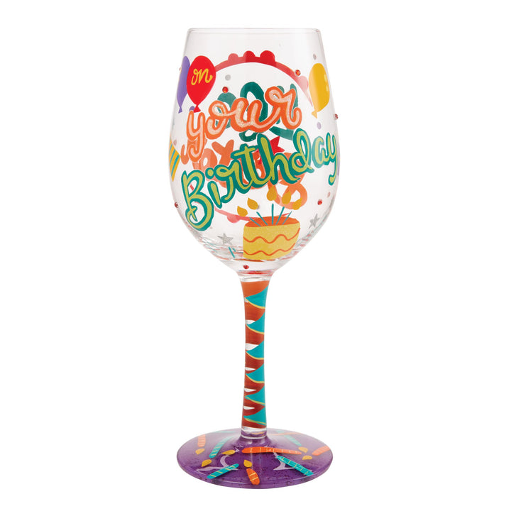 Life is Better on your Birthday Wine Glass by Lolita