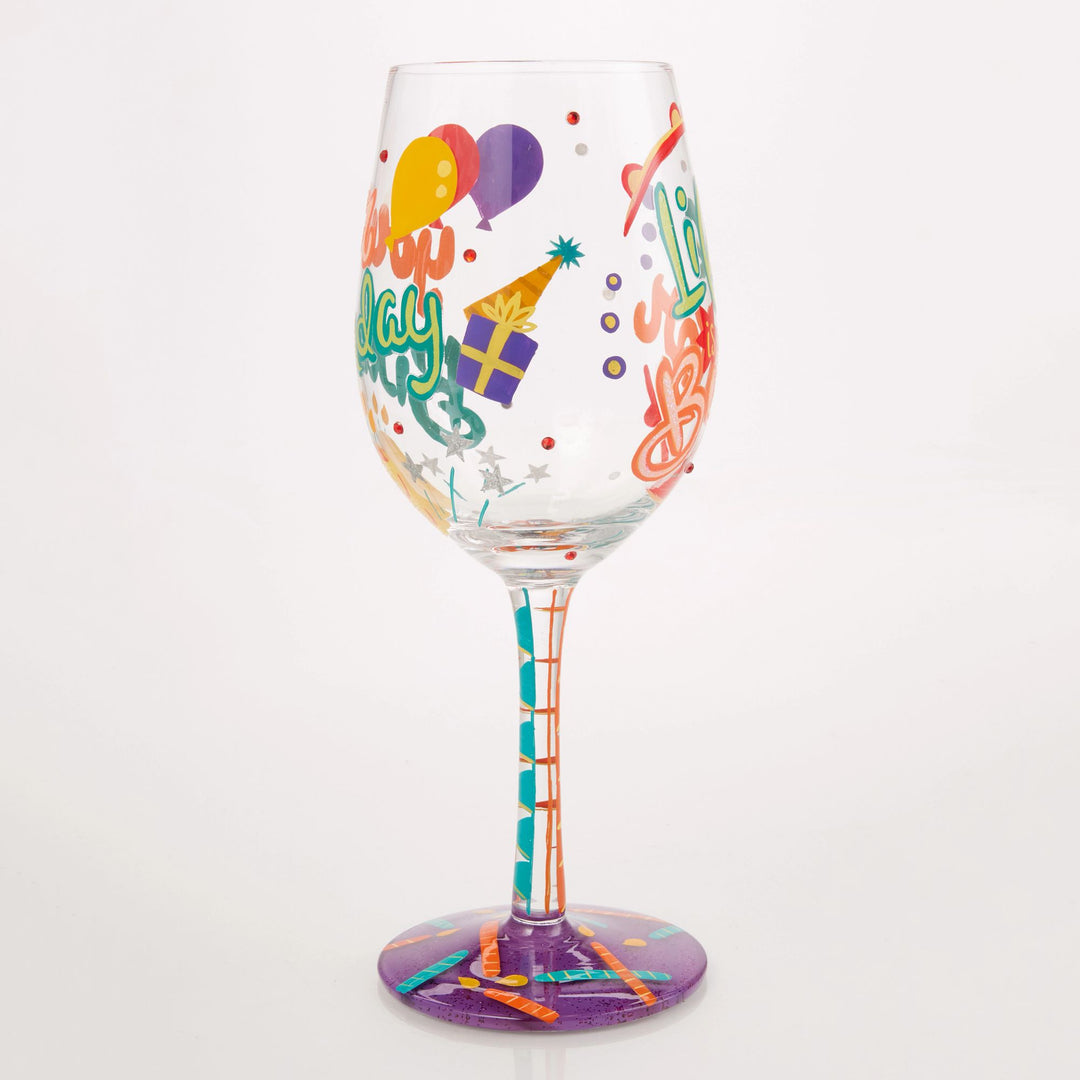 Life is Better on your Birthday Wine Glass by Lolita