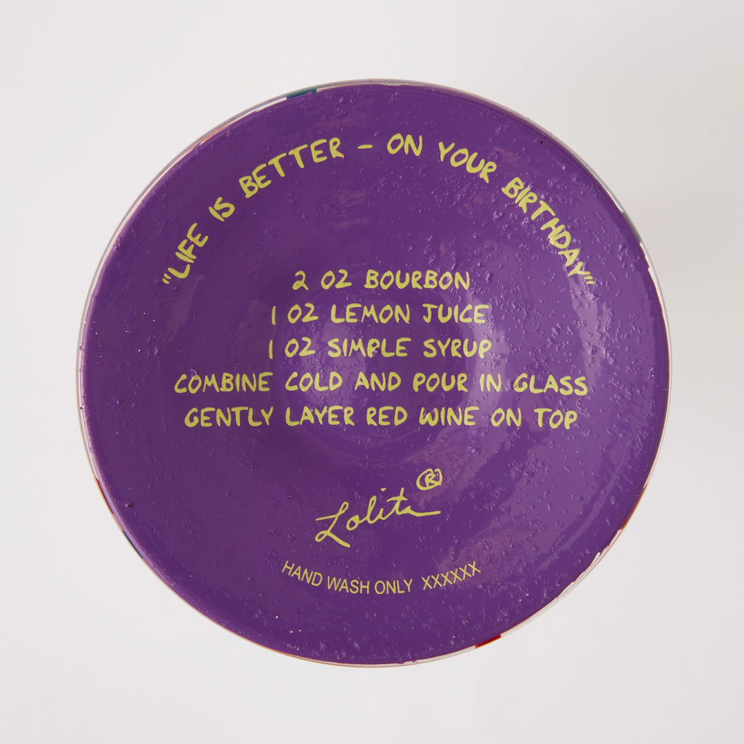 Life is Better on your Birthday Wine Glass by Lolita