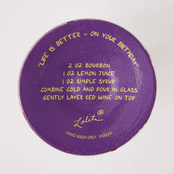 Life is Better on your Birthday Wine Glass by Lolita