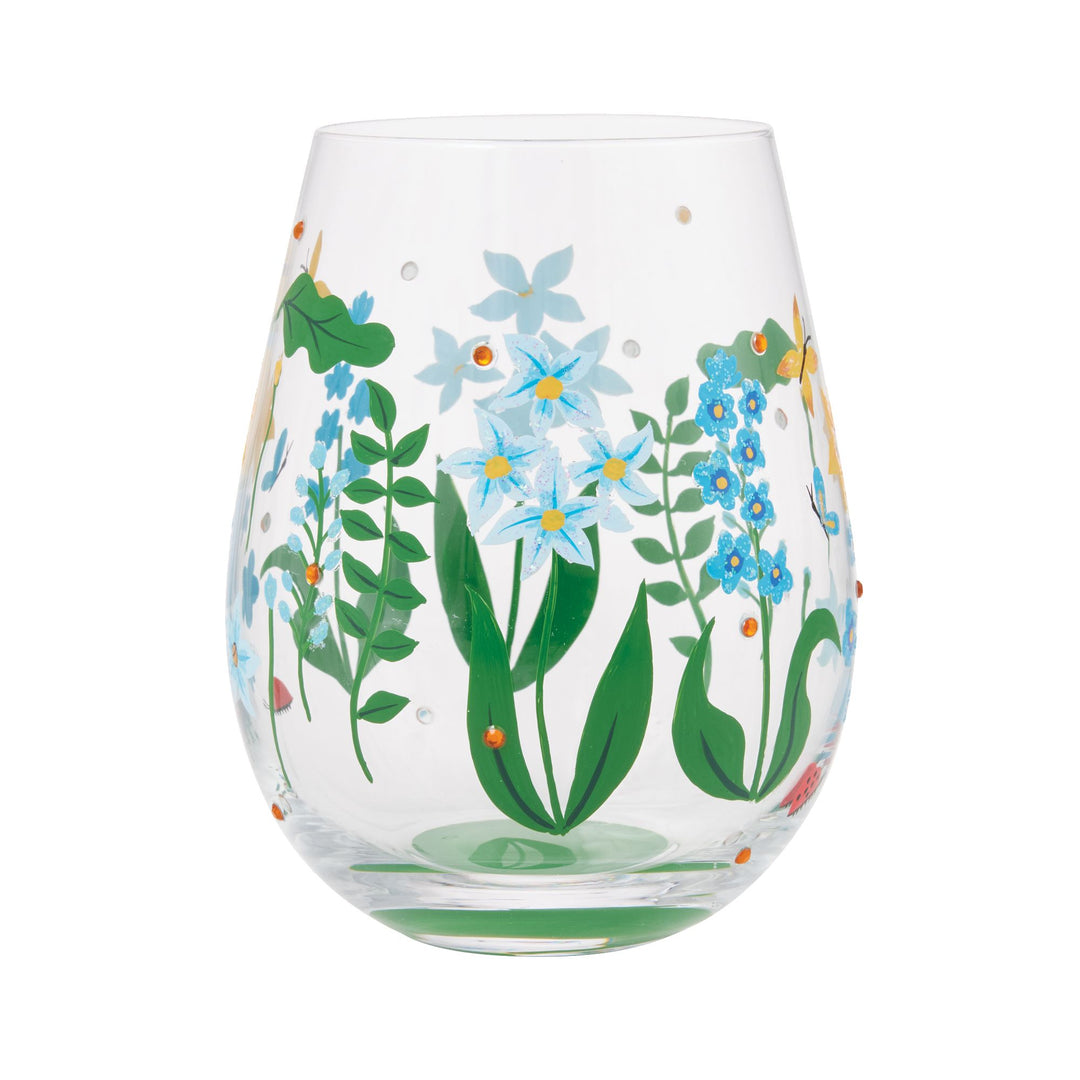 Floral Fields Stemless Glass by Lolita