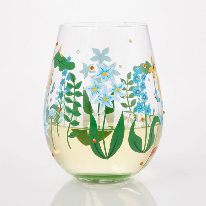 Floral Fields Stemless Glass by Lolita