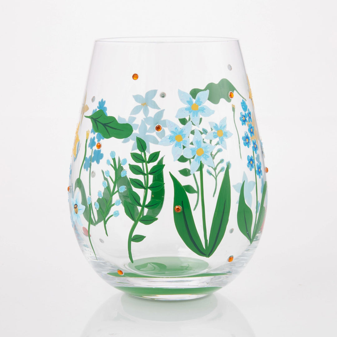 Floral Fields Stemless Glass by Lolita