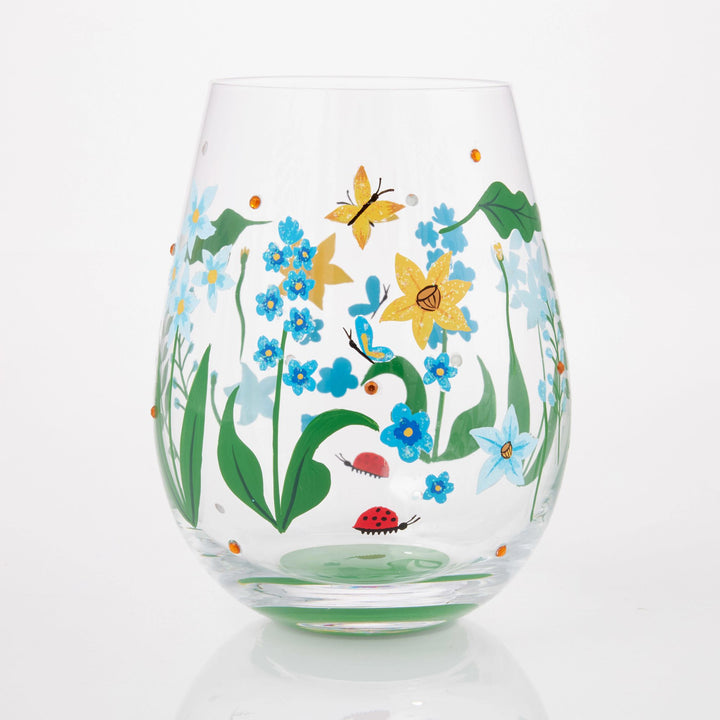 Floral Fields Stemless Glass by Lolita