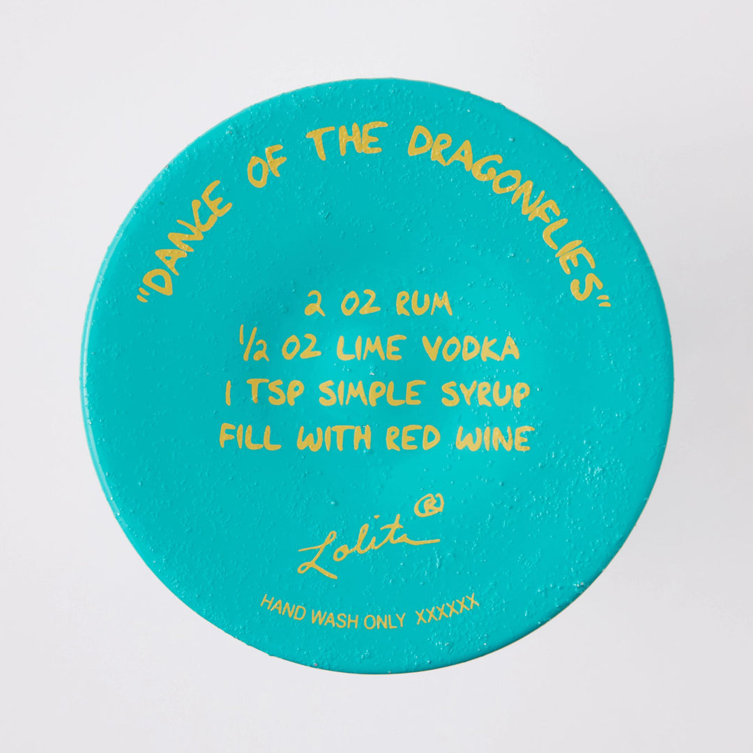 Dance of the Dragonflies Wine Glass by Lolita