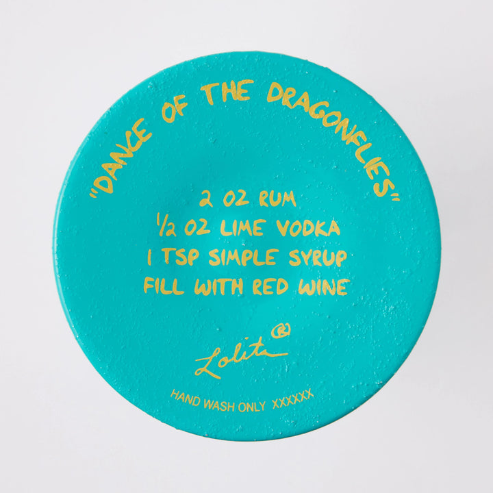 Dance of the Dragonflies Wine Glass by Lolita