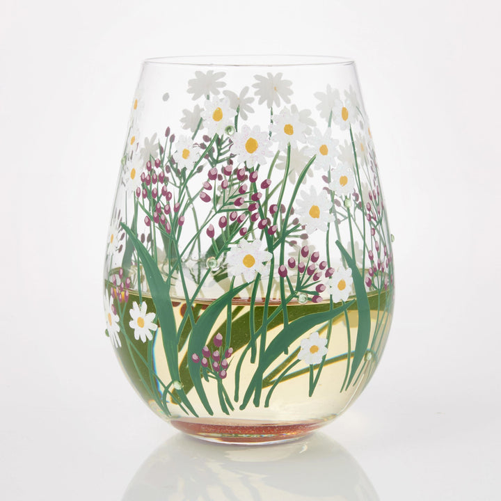 Delicate Florals Wine Glass by Lolita