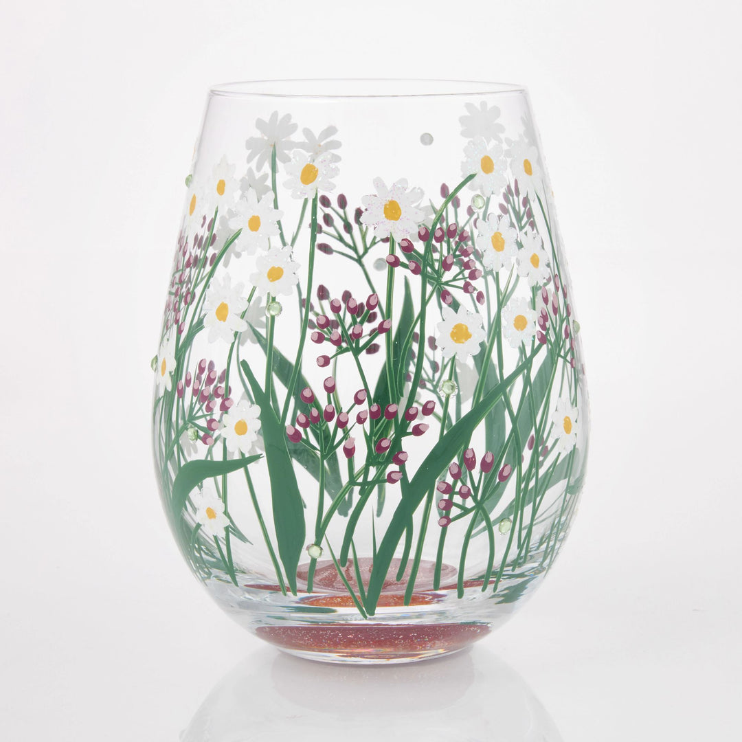 Delicate Florals Wine Glass by Lolita