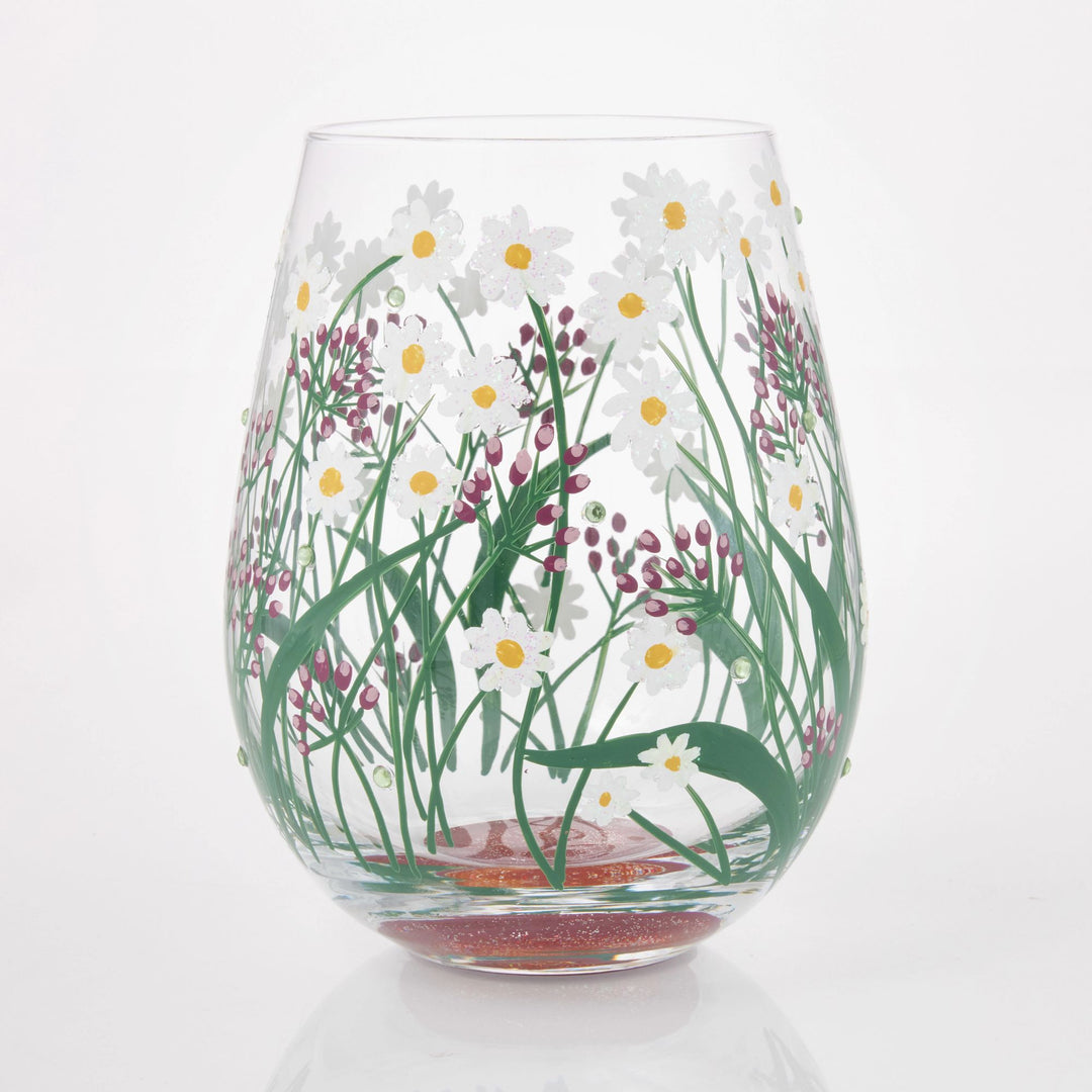 Delicate Florals Wine Glass by Lolita