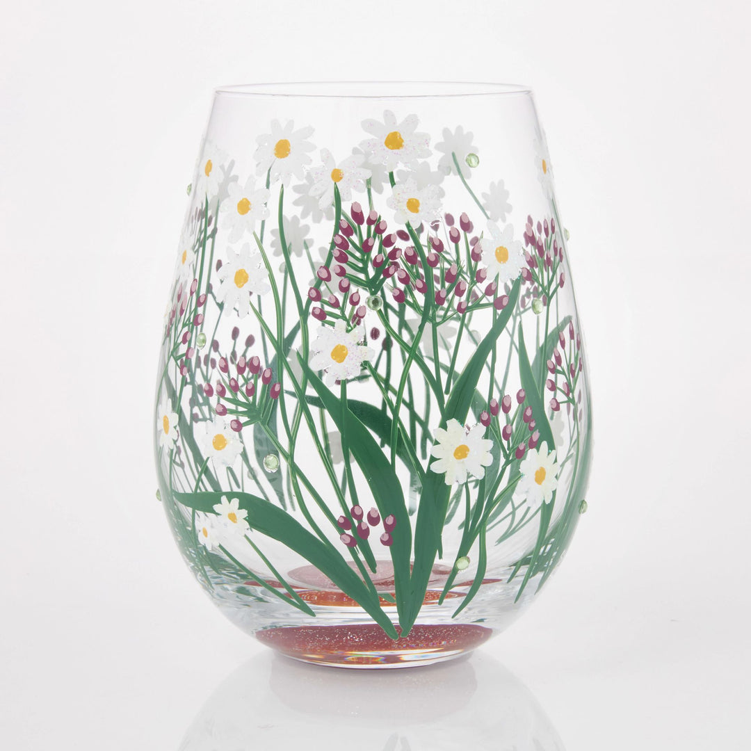 Delicate Florals Wine Glass by Lolita