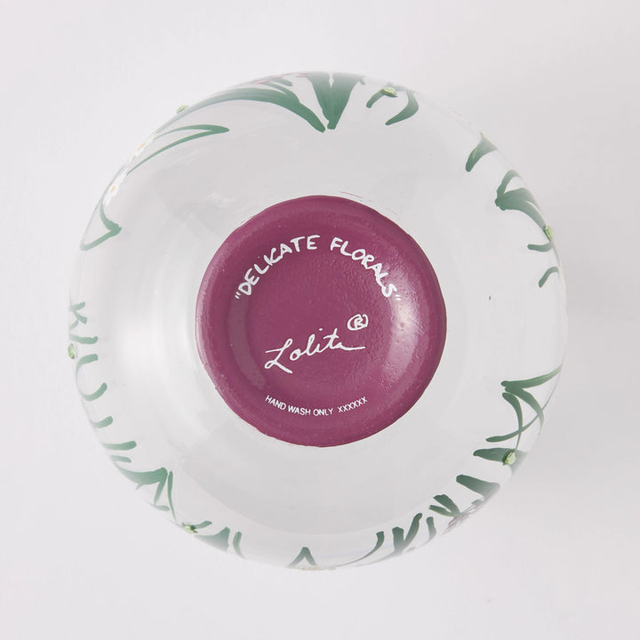 Delicate Florals Wine Glass by Lolita