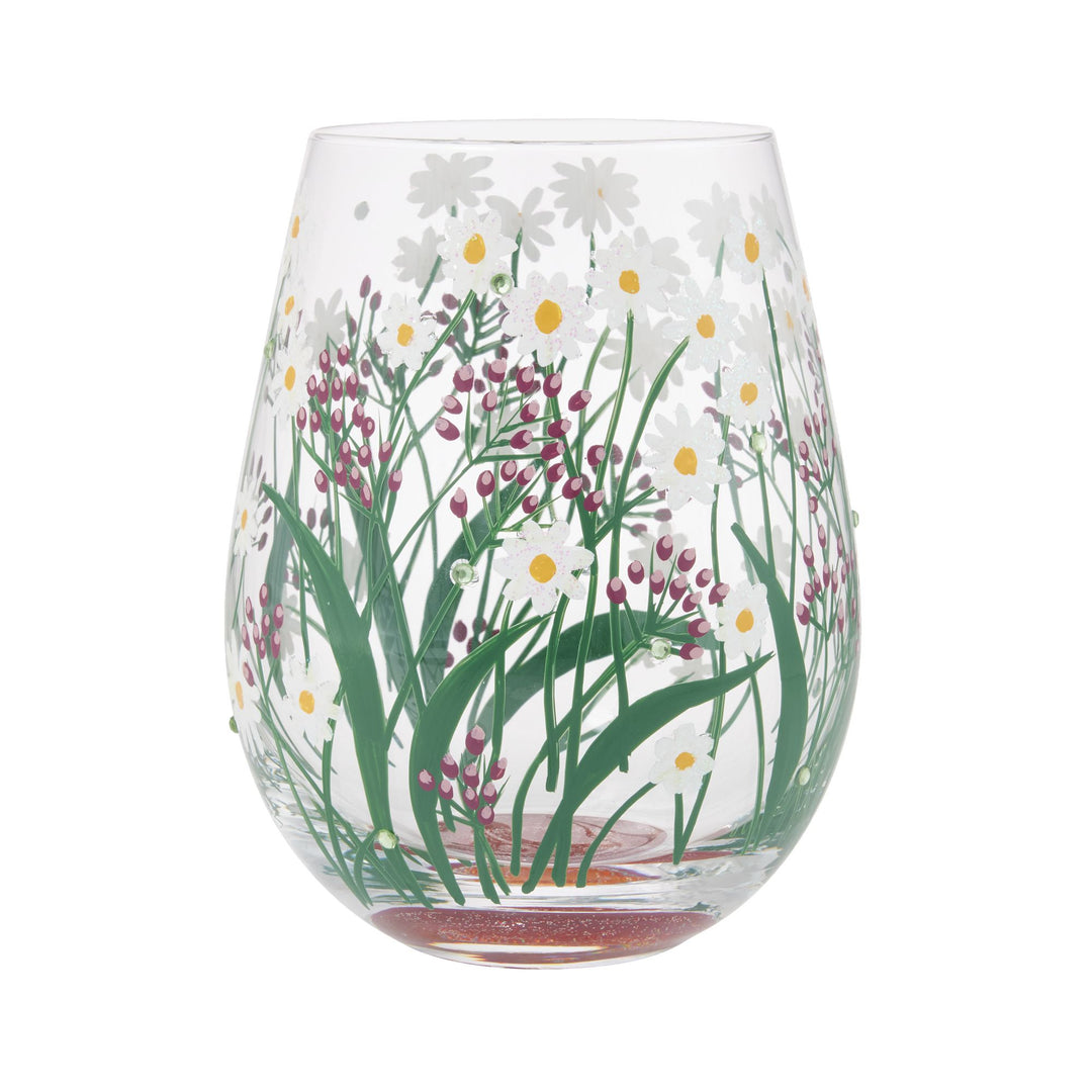 Delicate Florals Wine Glass by Lolita