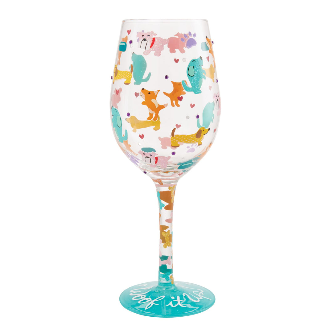 Woof it Up Wine Glass by Lolita