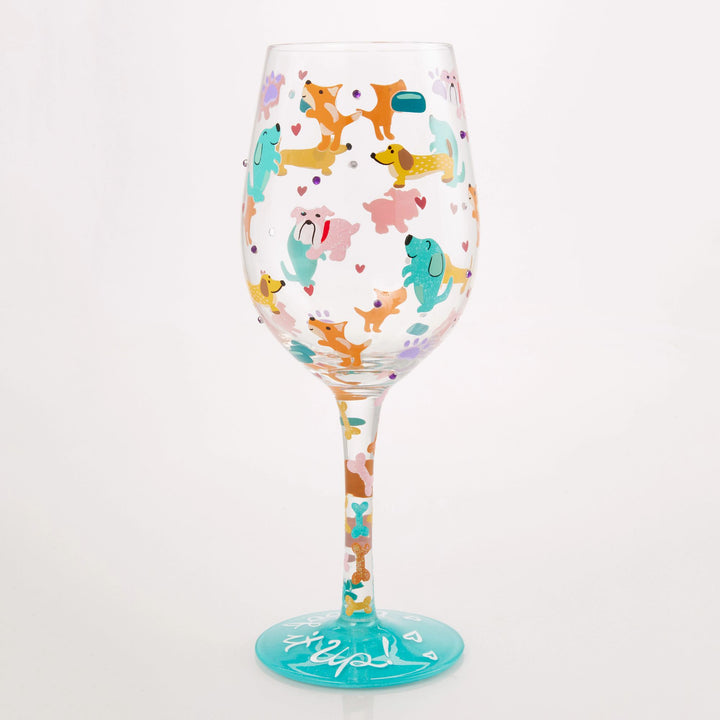 Woof it Up Wine Glass by Lolita