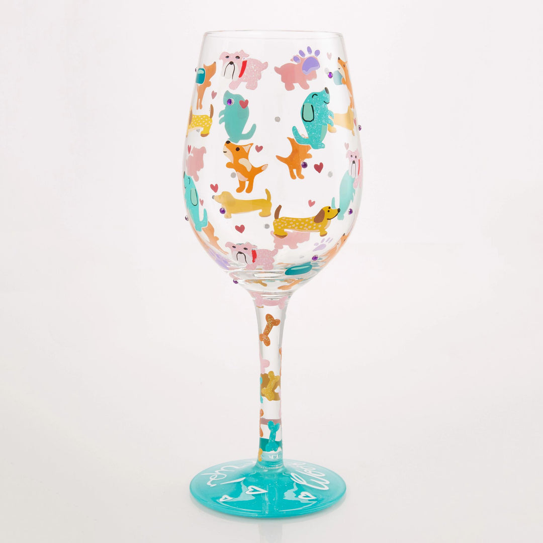 Woof it Up Wine Glass by Lolita