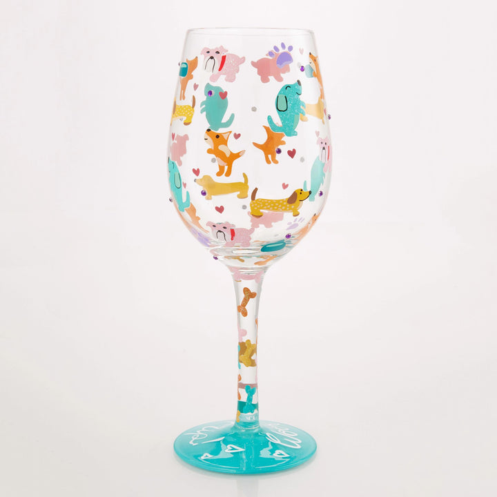 Woof it Up Wine Glass by Lolita