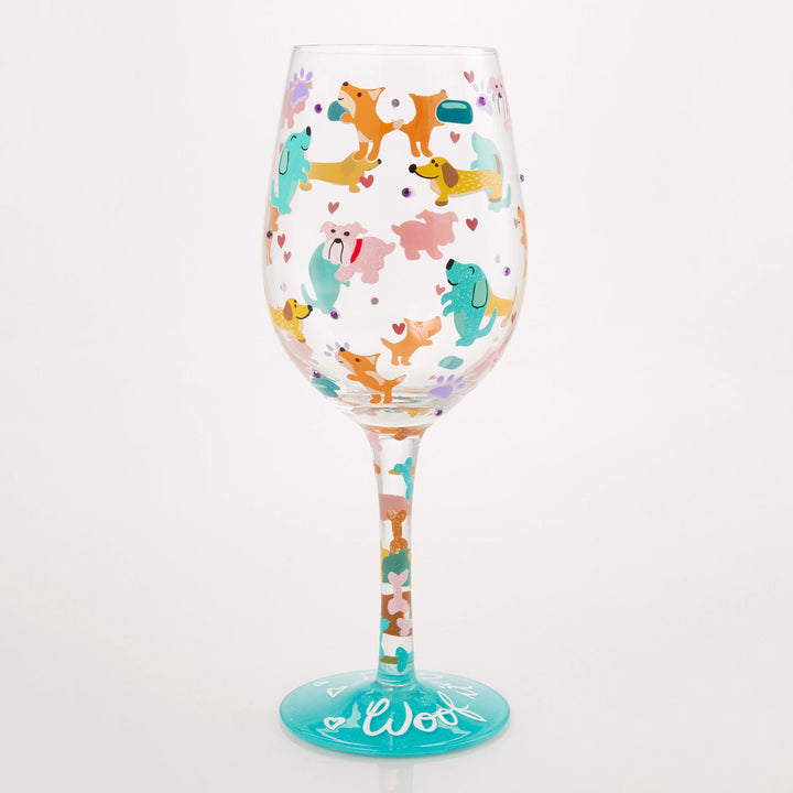 Woof it Up Wine Glass by Lolita