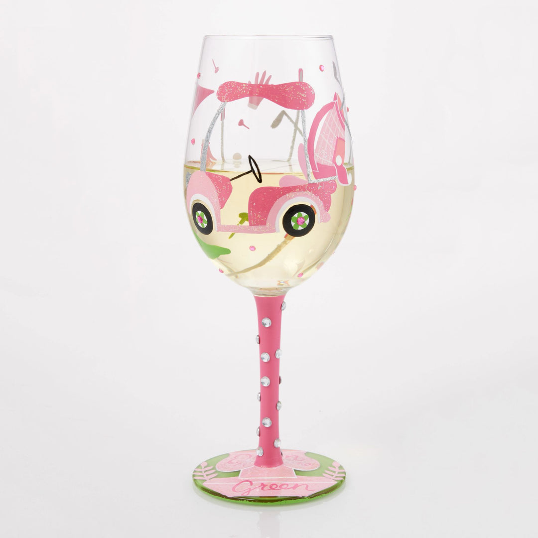 Queen of the Green Wine Glass by Lolita