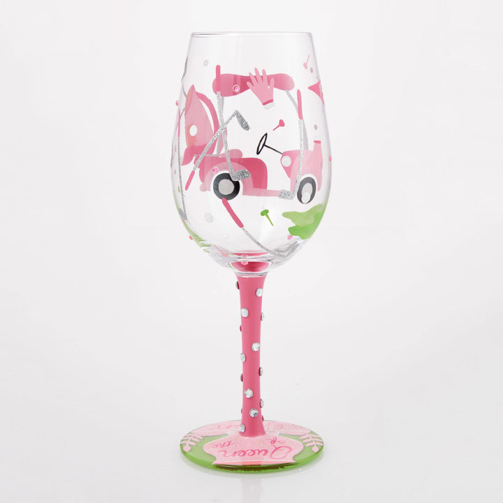 Queen of the Green Wine Glass by Lolita