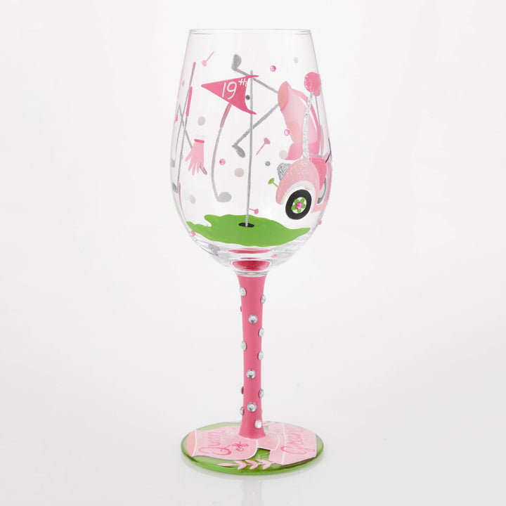 Queen of the Green Wine Glass by Lolita