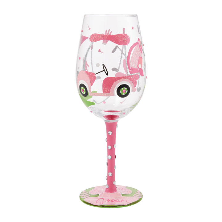 Queen of the Green Wine Glass by Lolita