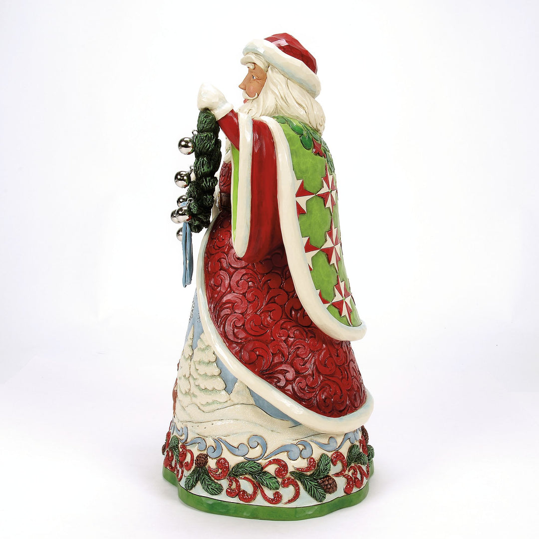 Clause for Celebration (Collectors Edition Santa with Bell Garland) - HeartwoodCreek by Jim Shore