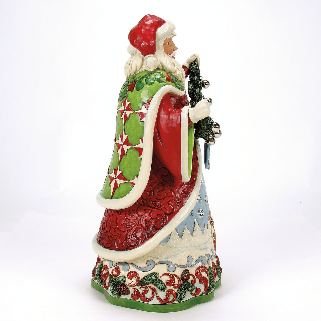 Clause for Celebration (Collectors Edition Santa with Bell Garland) - HeartwoodCreek by Jim Shore