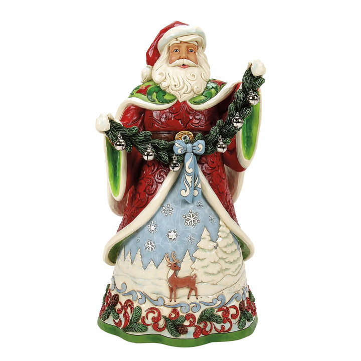 Clause for Celebration (Collectors Edition Santa with Bell Garland) - HeartwoodCreek by Jim Shore