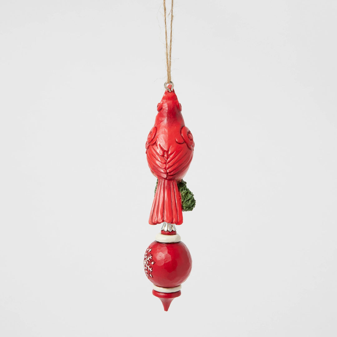 Nordic Noel Cardinal Hanging Ornament - Heartwood Creek by Jim Shore