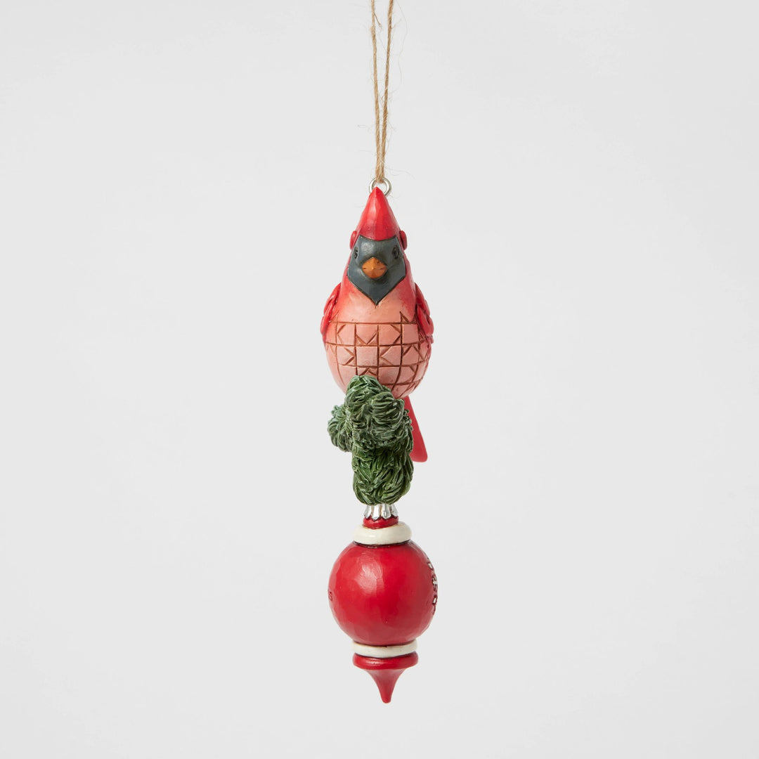 Nordic Noel Cardinal Hanging Ornament - Heartwood Creek by Jim Shore