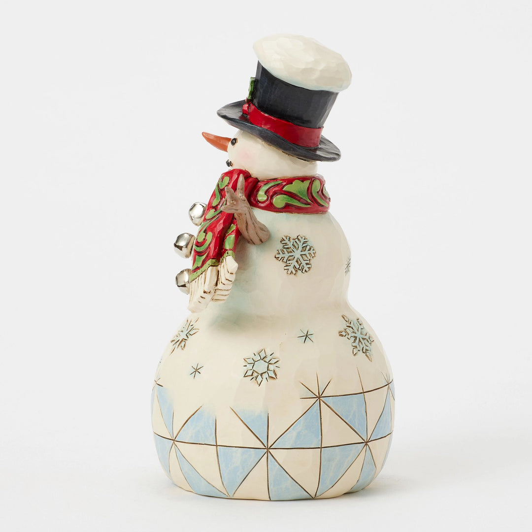 Snowman with Top Hat & Cardinal - Heartwood Creek by Jim Shore