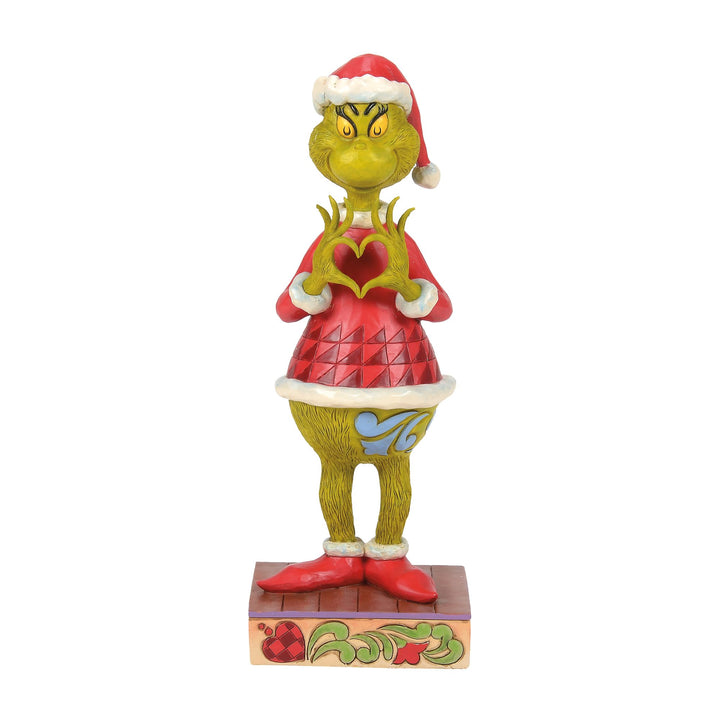 The Grinch with Heart Hands Figurine - The Grinch by Jim Shore