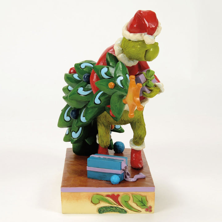 The Grinch Stealing a Tree Figurine - The Grinch by Jim Shore