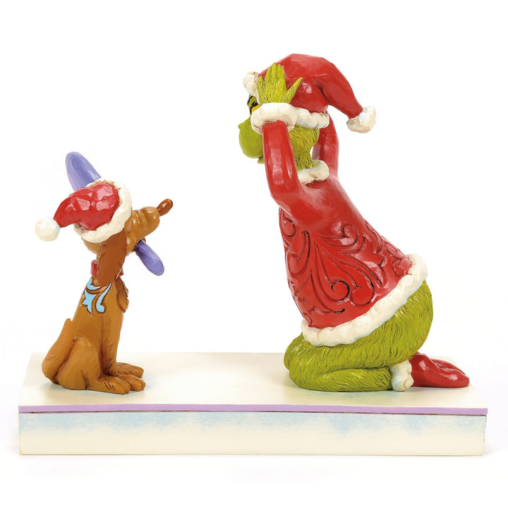 Max Holding a Mirror for the Grinch Figurine - The Grinch by Jim Shore