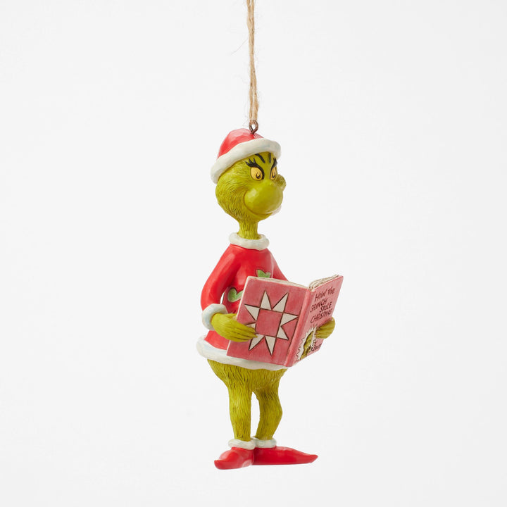 How The Grinch Stole Christmas Book Hanging Ornament - The Grinch by Jim Shore